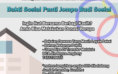 Bakti Sosial Panti Jompo Budi Sosial UKM UIB Social Activity Dan HMPS Ilmu Hukum