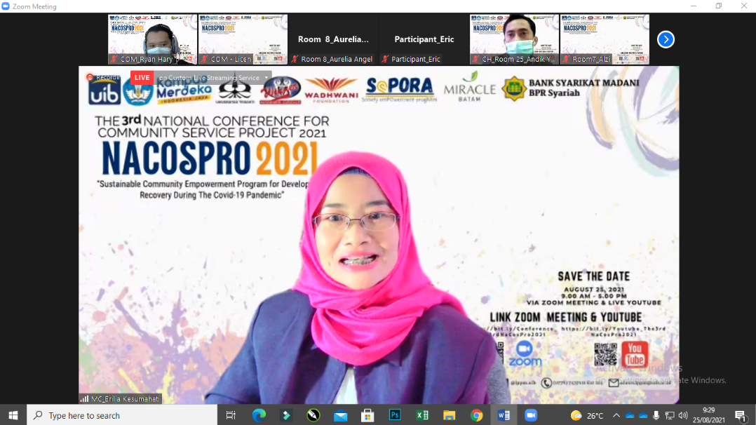 The 3rd NaCosPro 2021, National Seminar on the Results of the Society Empowerment Program (SePORA) Activities