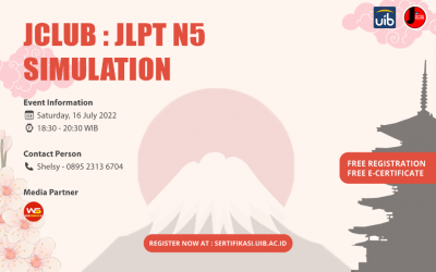 JLPT N5 Simulation by Japanese Club Student Activity Unit