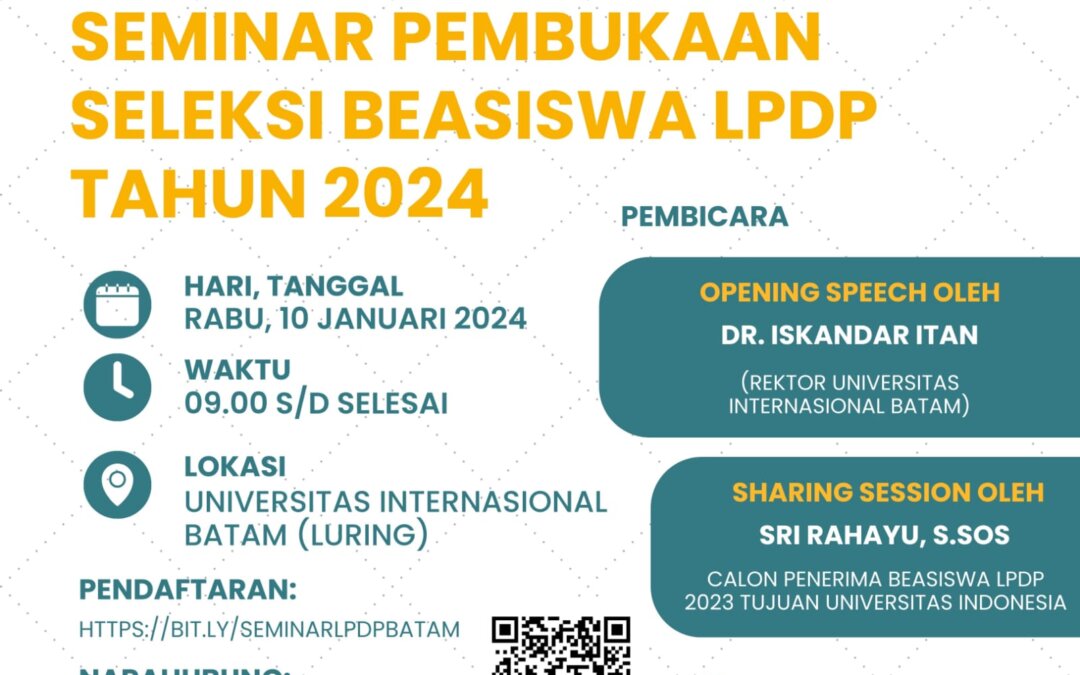 Opening Seminar for 2024 LPDP Scholarship Selection